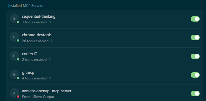 安裝 MCP Servers - 我的開發環境設置